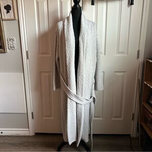 SER.O.YA Seroya Reed Boucle Cardigan
Knit Sweater Long Maxi Tie Wrap Grey Small